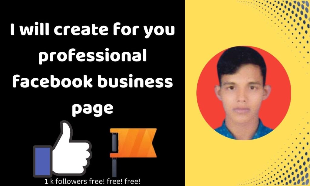 I will create for you professional facebook business page​